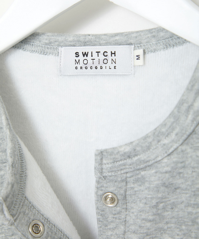 裏起毛 スナップボタン カーディガン