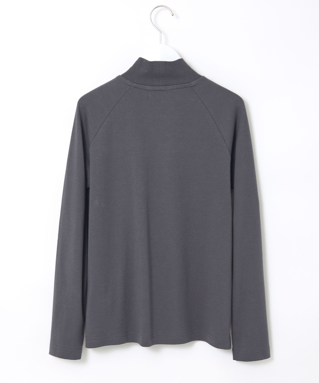 スムース ハイネック カットソー 【ウガンダ オーガニック コットン】