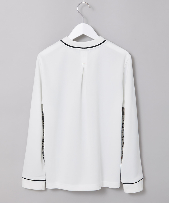 モノグラム スナップボタン ポロシャツ