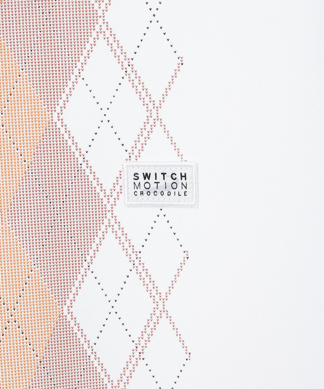 裏起毛 アーガイル ハイネックカットソー