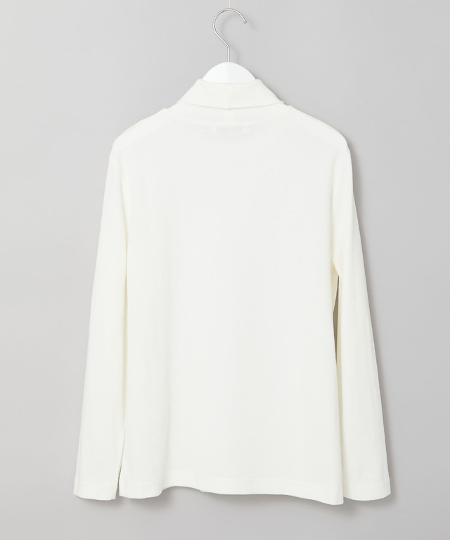 リブ タートルネック カットソー