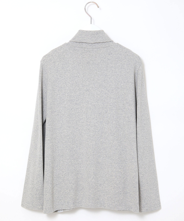 リブ タートルネック カットソー