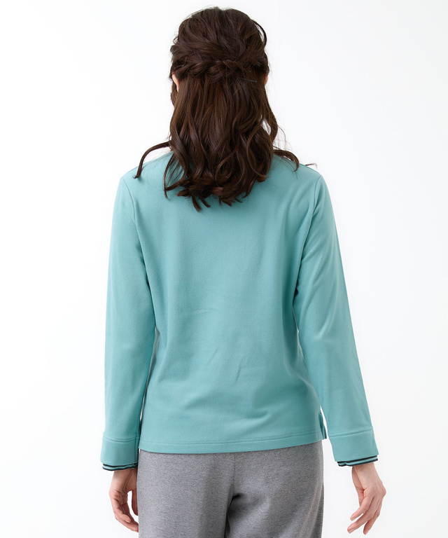 天竺 ハイネック デザインカットソー