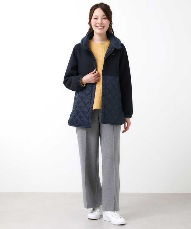 鹿の子 ドッキング キルトジャケット