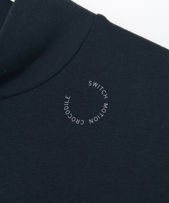 ストレッチスムース ハイネックカットソー