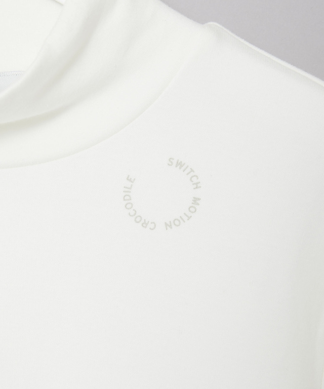 ストレッチスムース ハイネックカットソー