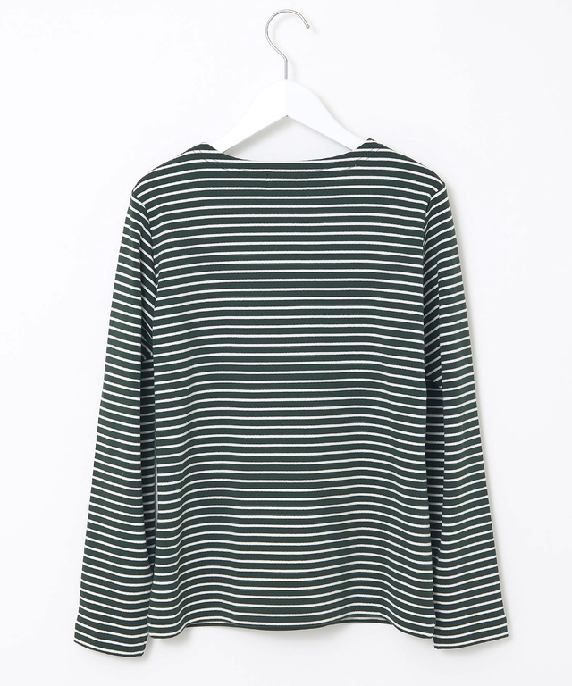 スムース ボーダー ロングTシャツ 