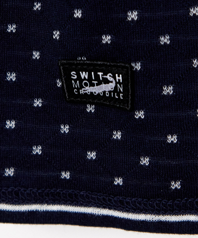 ドット柄 ジャカード カットソー