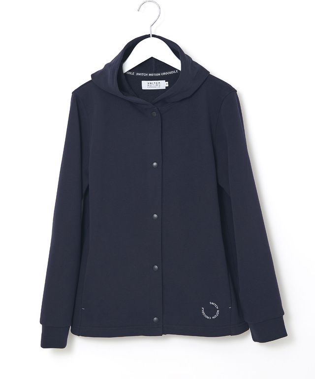 微起毛 裏毛 スナップボタン パーカー