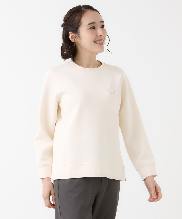 鹿の子 クルーネック トレーナー