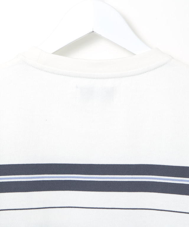 天竺 パネルボーダー カットソー