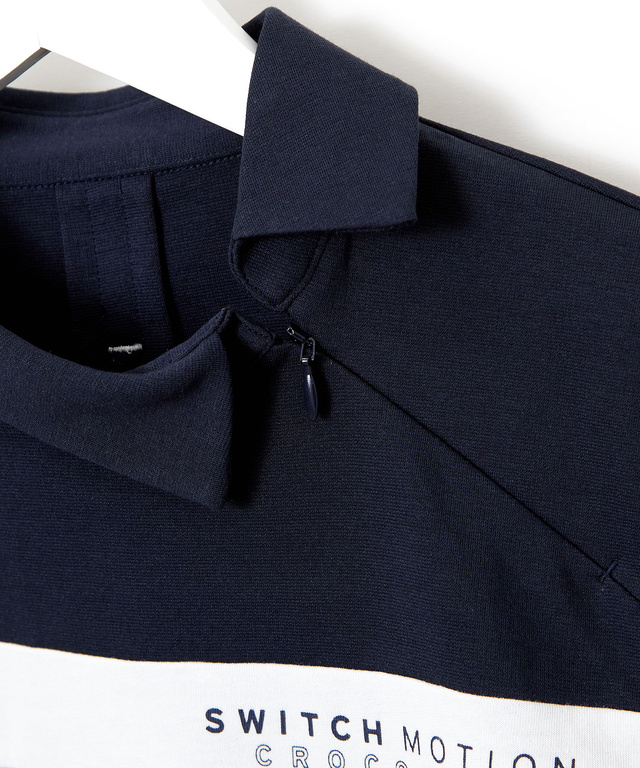 ストレッチポンチ 襟デザイン カットソー