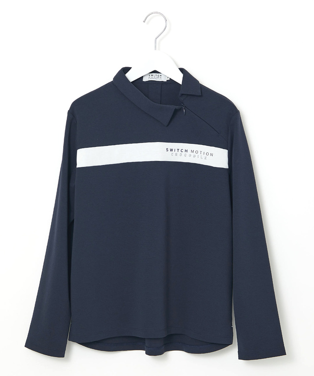 ストレッチポンチ 襟デザイン カットソー