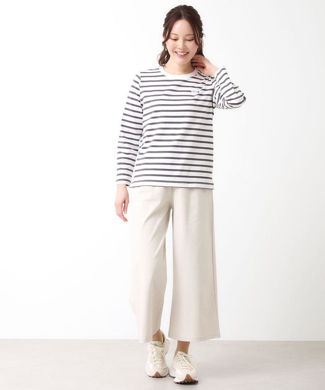 ストレッチポンチ ワイド パンツ