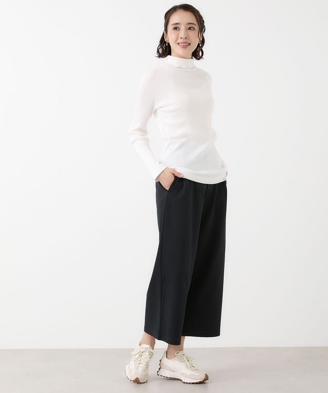 ストレッチポンチ ワイド パンツ