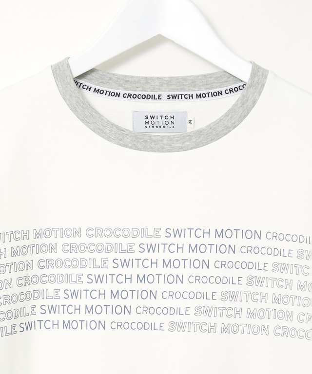 裏毛 ロゴプリント クルーネック カットソー