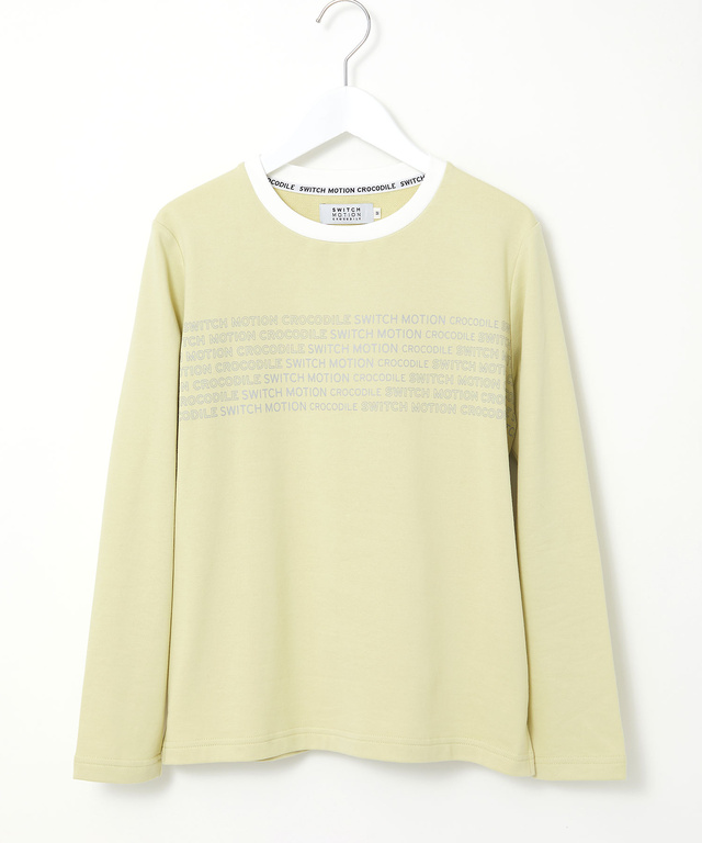 裏毛 ロゴプリント クルーネック カットソー