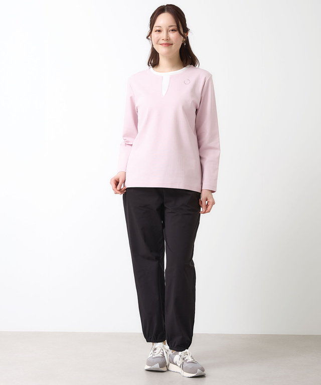 ストレッチポンチ レイヤード風 カットソー