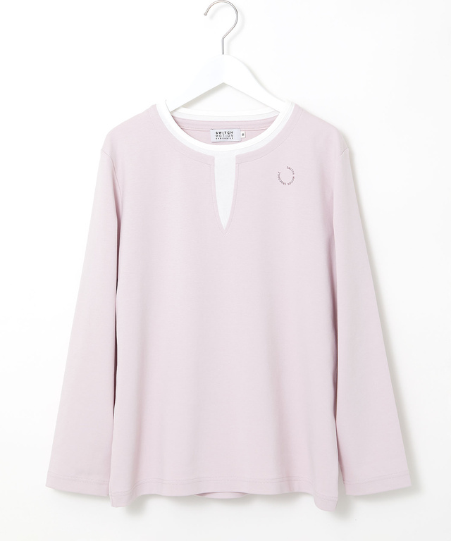 ストレッチポンチ レイヤード風 カットソー