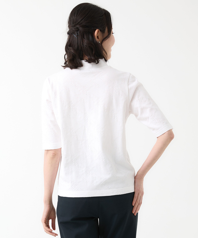 バイヤス ロゴ ジャカード カットソー