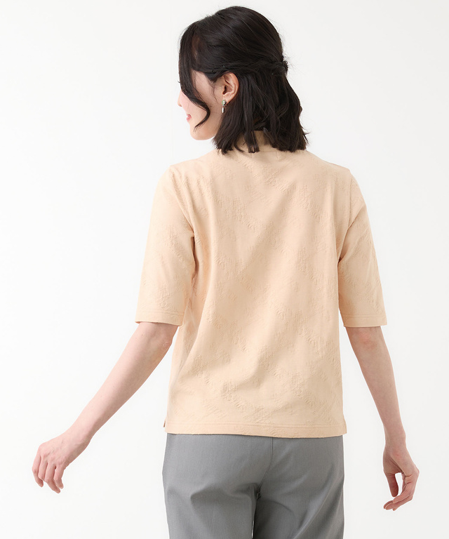 バイヤス ロゴ ジャカード カットソー