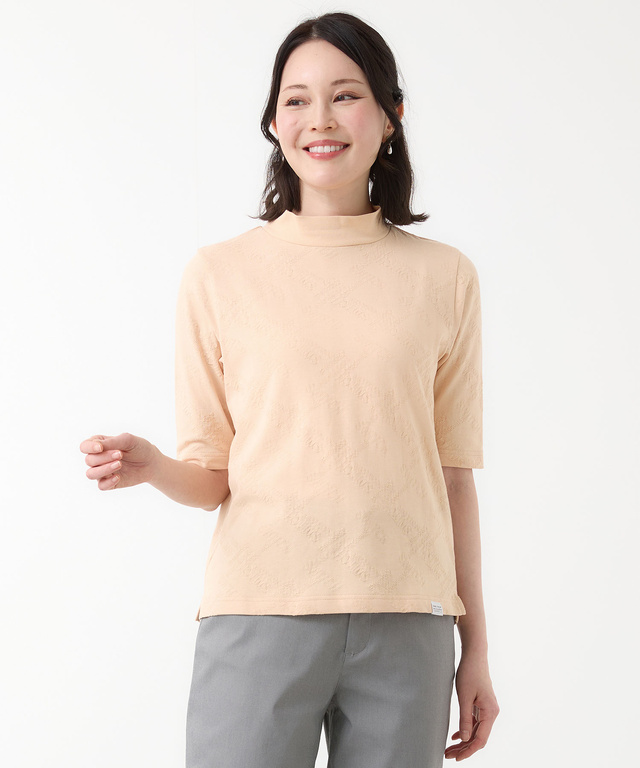 バイヤス ロゴ ジャカード カットソー