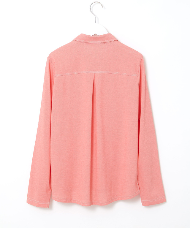 ダンガリー風 鹿の子 ポロシャツ