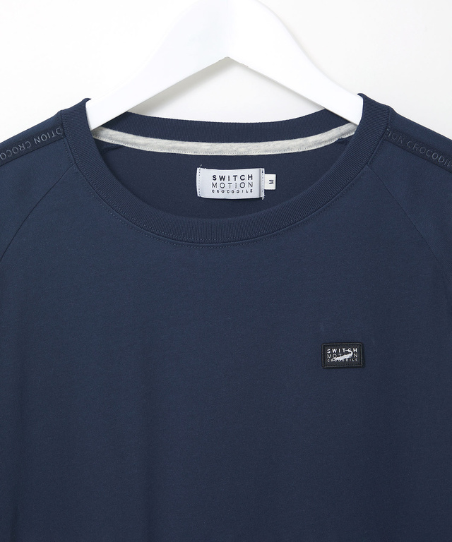 プレーティング天竺 テープライン Tシャツ【吸汗速乾】