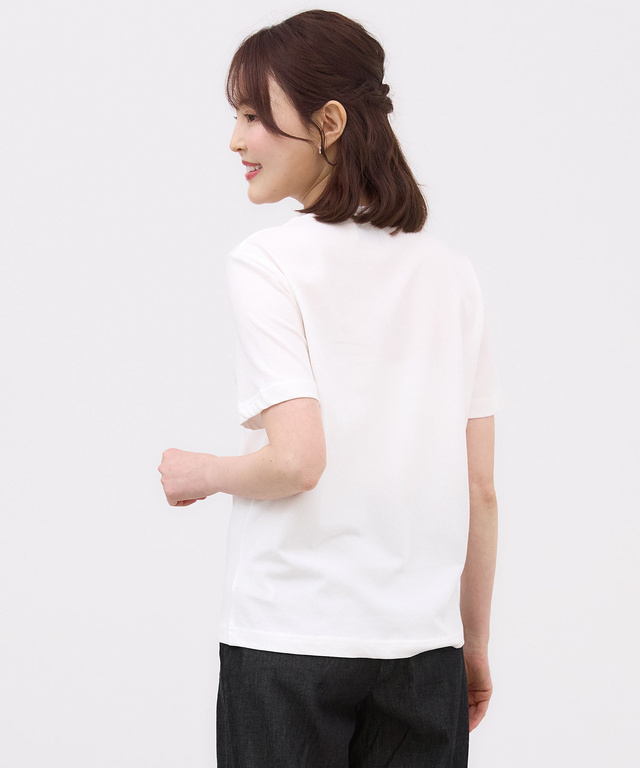 プレーティング天竺 ロゴプリント Tシャツ【吸汗速乾】