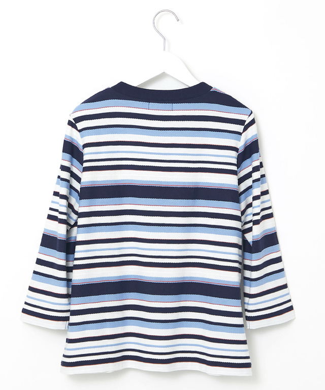 ロープ ジャカード ボーダー カットソー