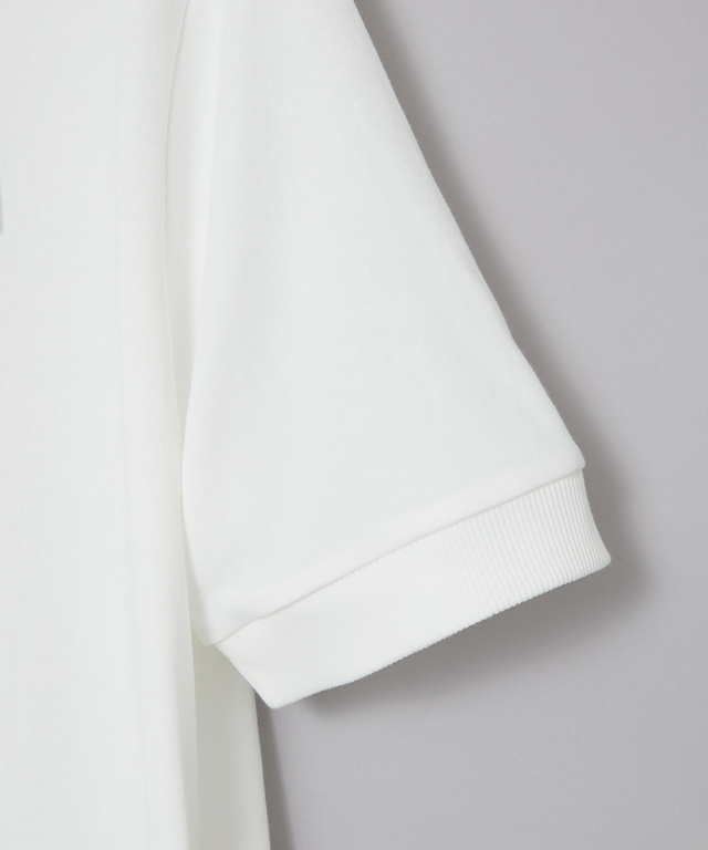 プレーティング天竺 リブ切り替え Tシャツ【吸水速乾】