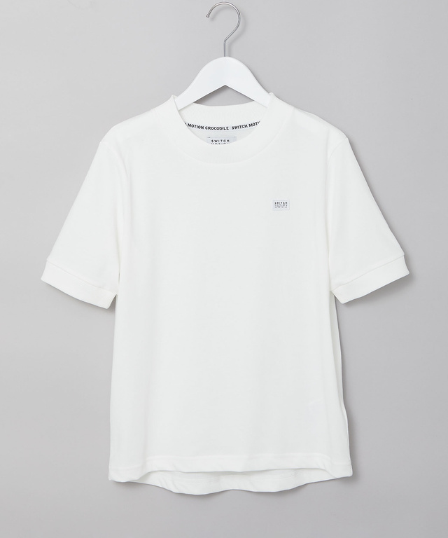 プレーティング天竺 リブ切り替え Tシャツ【吸水速乾】