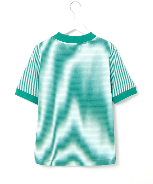 プレーティング天竺 リブ切り替え Tシャツ【吸水速乾】