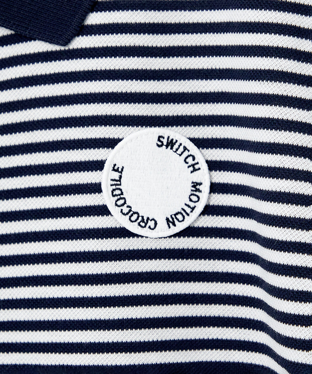 スノーコットン 鹿の子 七分袖 ポロシャツ【接触冷感】