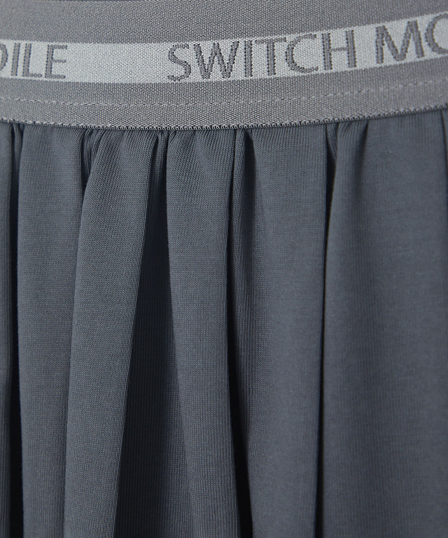 プレーティング天竺 プリーツ スカート【接触冷感】