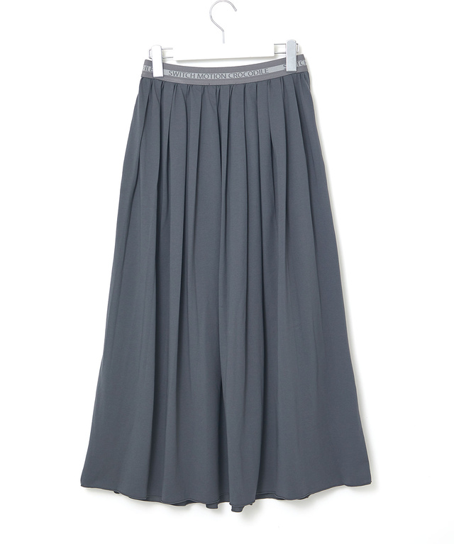 プレーティング天竺 プリーツ スカート【接触冷感】