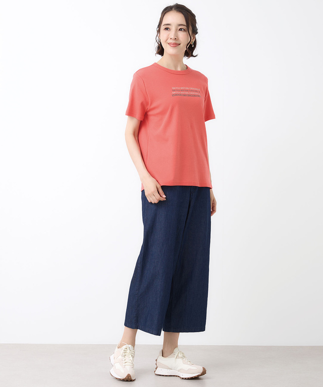 スムース ロゴプリント Tシャツ