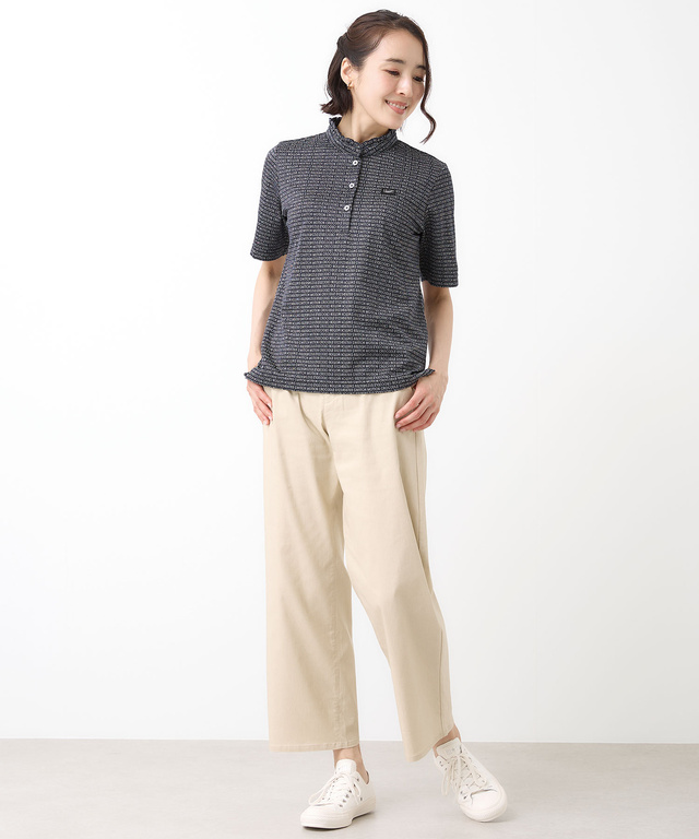 ジャカード デジタルロゴ カットソー