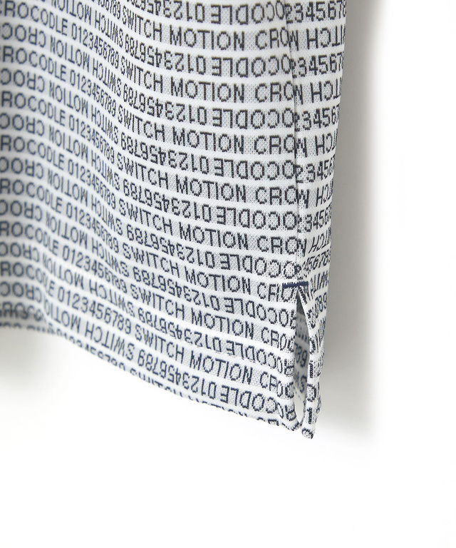 ジャカード デジタルロゴ カットソー