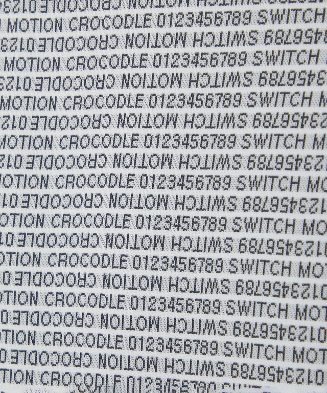 ジャカード デジタルロゴ カットソー