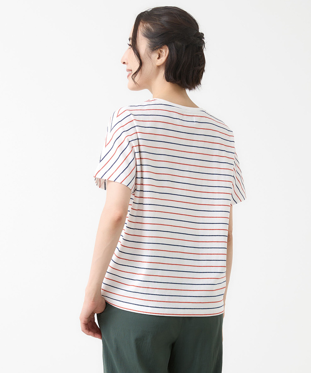ロープ ジャカード ボーダー Tシャツ