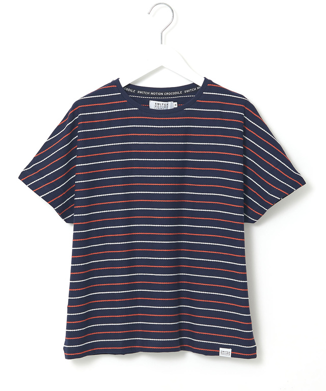 ロープ ジャカード ボーダー Tシャツ