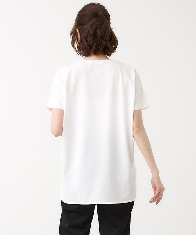 プレーティング天竺 ロゴプリント Tシャツ【吸汗速乾】
