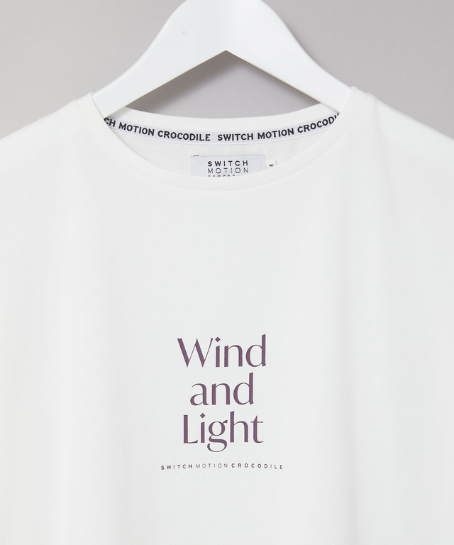 プレーティング天竺 ロゴプリント Tシャツ【吸汗速乾】