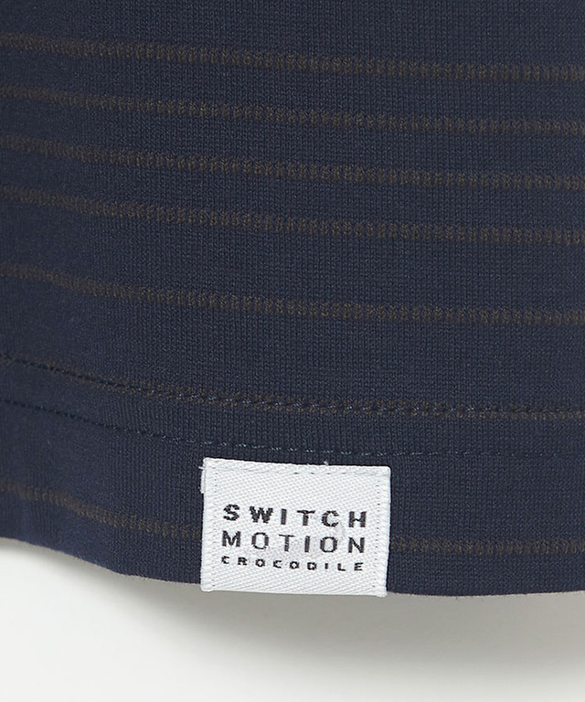 天竺 ボーダー6分袖 Tシャツ