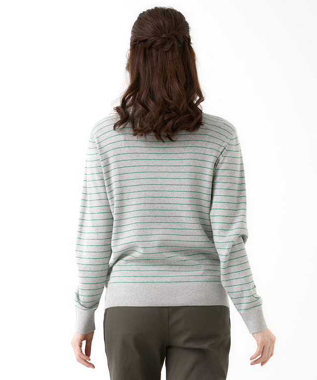 タートルネック 配色 ニット【手洗いOK】