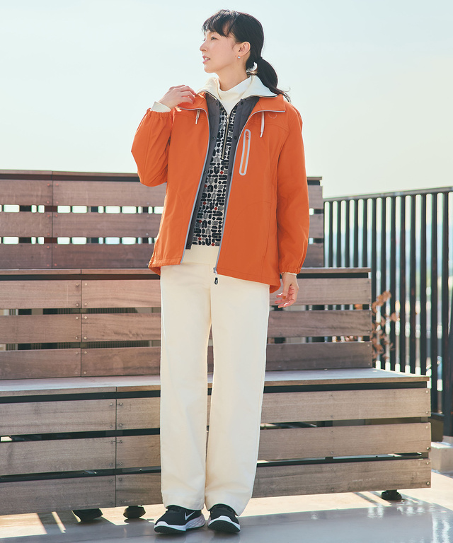 モノグラム ハーフジップ プルオーバー ニット