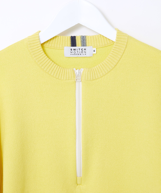 ハーフジップ プルオーバー ニット