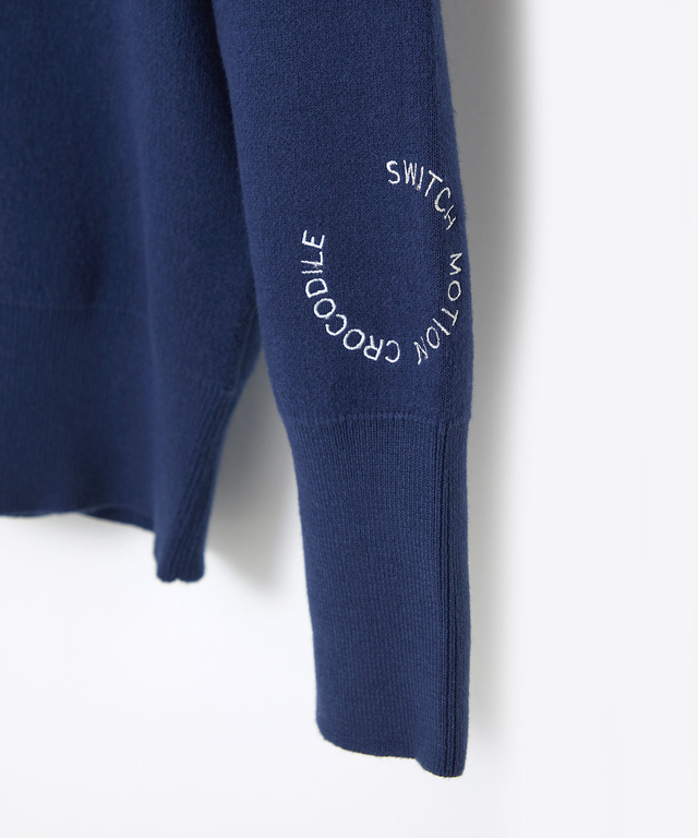 ハーフジップ プルオーバー ニット