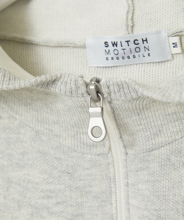 ハーフジップ パーカー プルオーバーニット